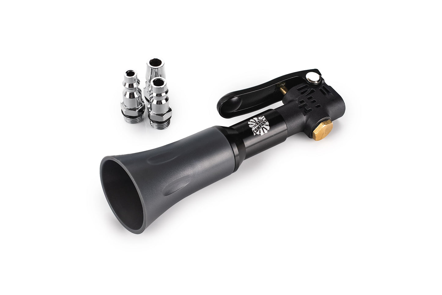Close-up of the Ultra Air Blaster Mini removable trumpet and press-fit bearing assembly for easy maintenance