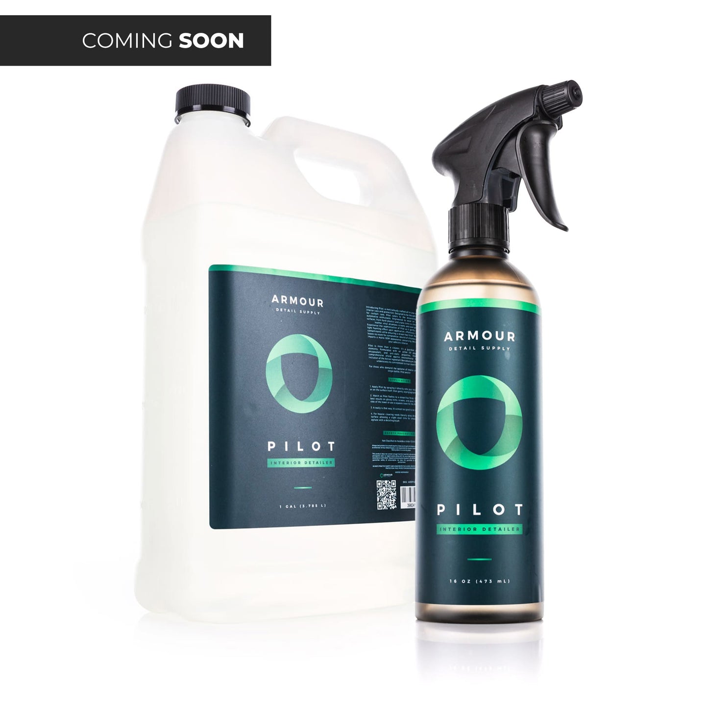 Armour Detail Supply PILOT Interior Detailer - Available in pint and gallon sizes for spotless interior detailing.