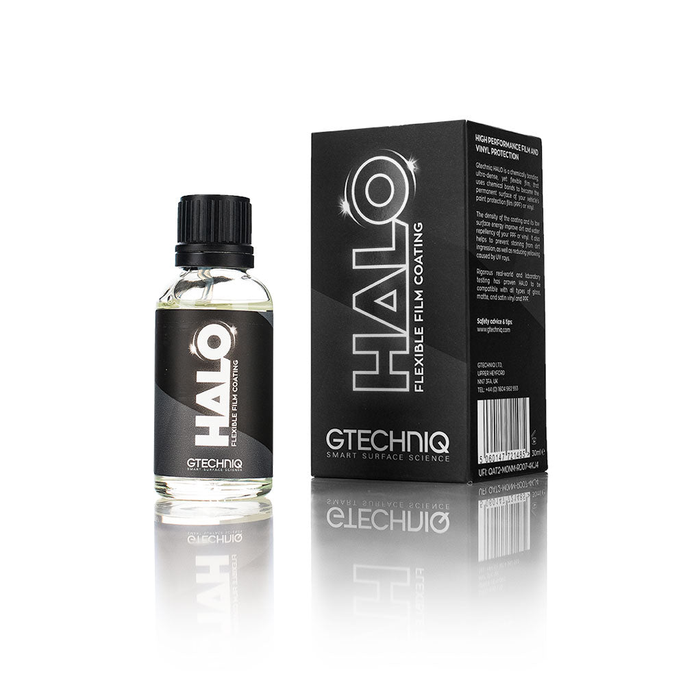 HALOv2 Flexible Film Coating applied to paint protection film and vinyl wrap